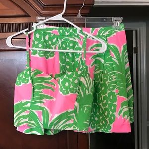 Lilly Pulitzer two piece skirt set
